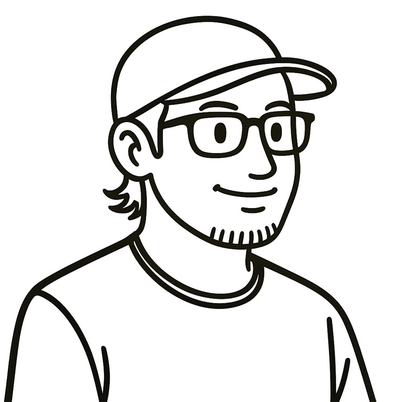 バイヤー榊原の似顔絵イラスト